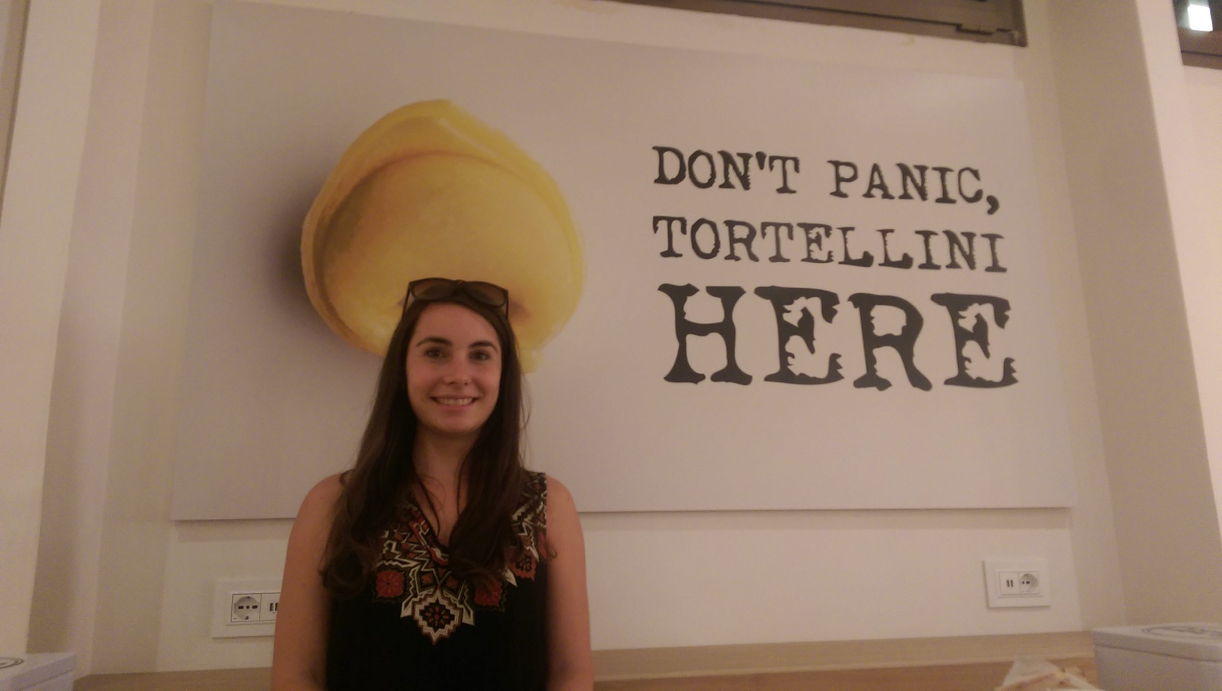 At a Tortellini Restaurant in Bologna