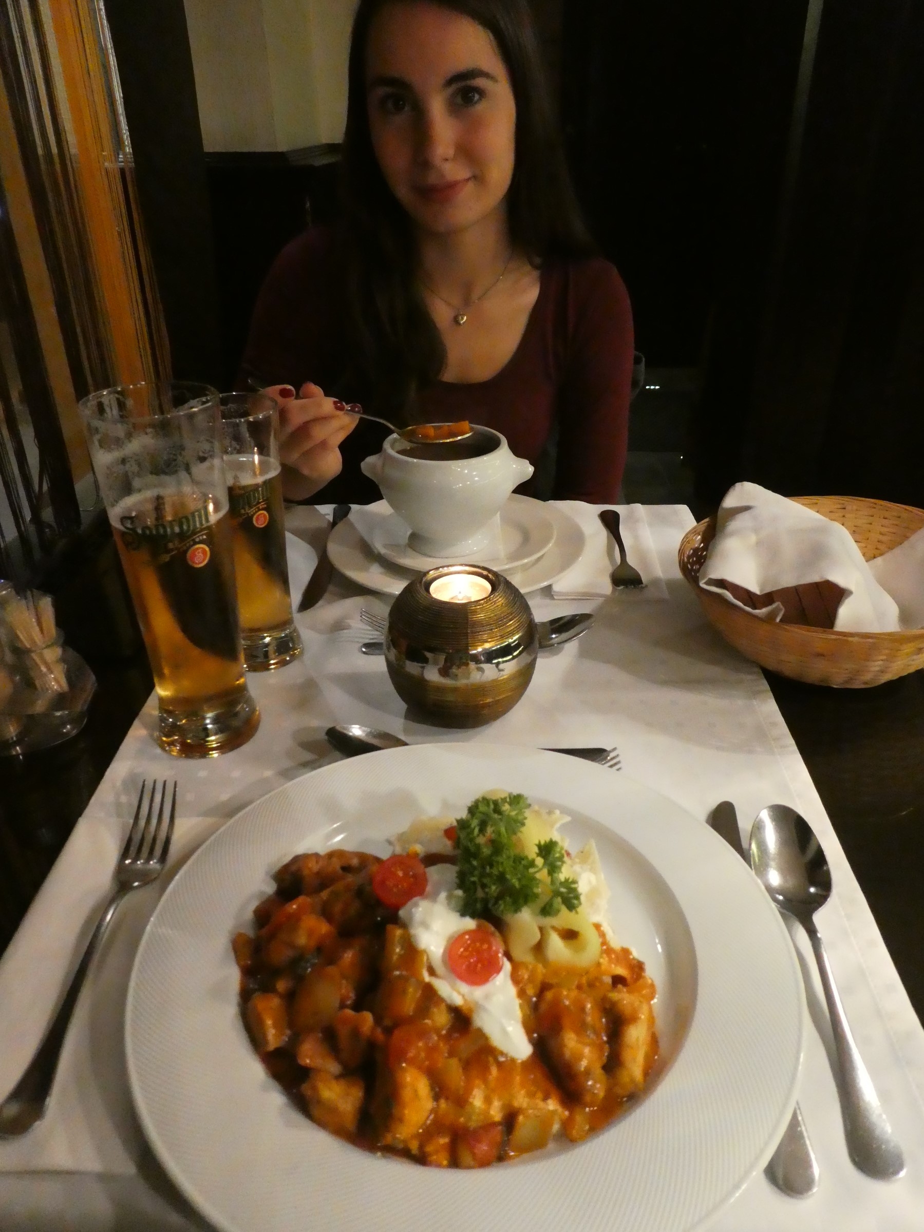 Dinner at Ruben Étterem in Budapest