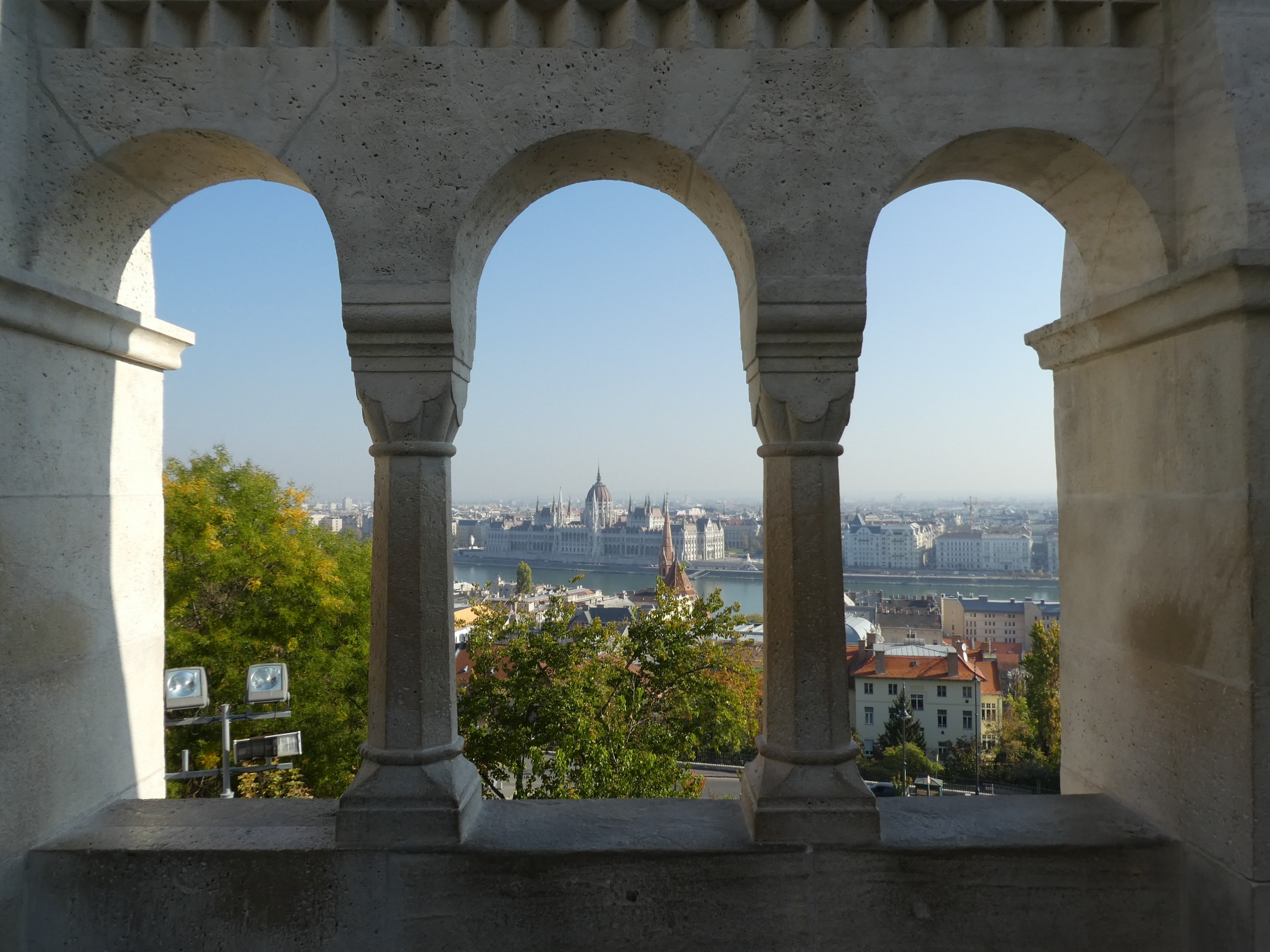 View from Fisherman's Bastion in Budapest