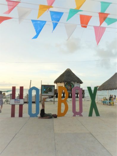 Holbox sign in Holbox by hesaidorshesaid