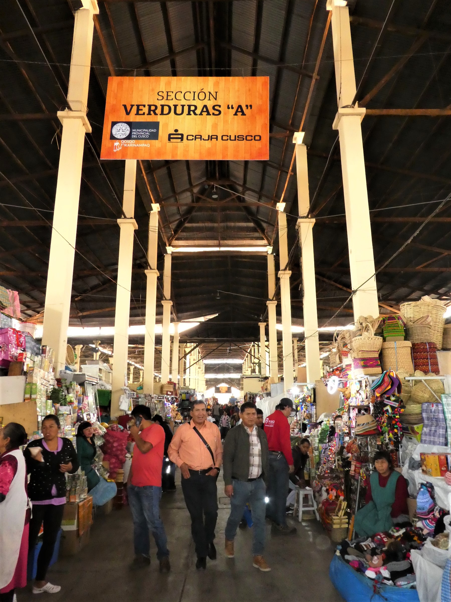 The inside of the San Pedro Market in Cusco