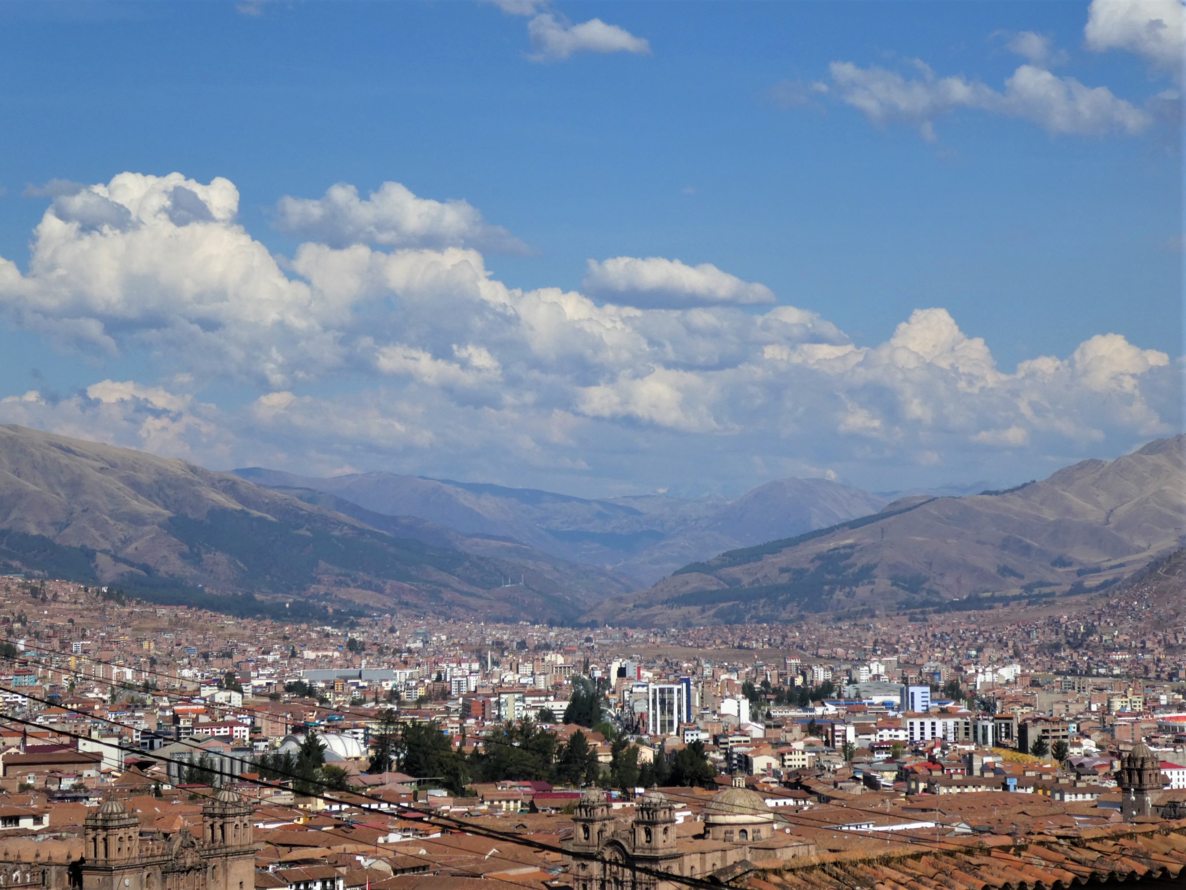 View from Arco de Santa Ana in Cusco