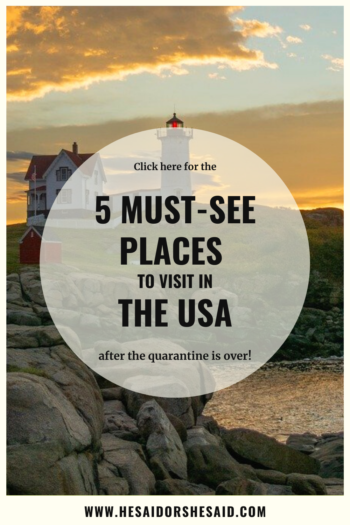 Pinterest 5 must-see places in the USA
