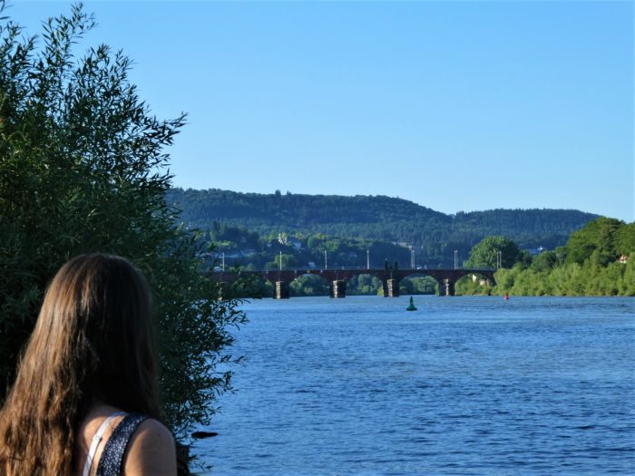 Roman bridge crossing the Mosel river
