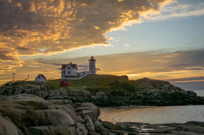 Nubble lighthouse in Maine