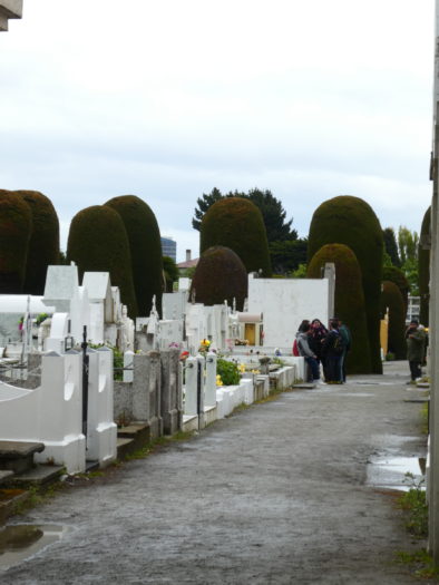 Graves in cemetery in Punta Arenas