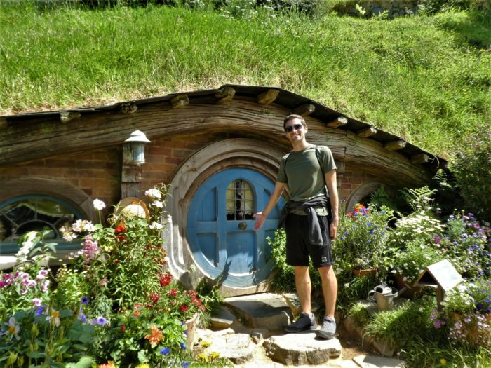 Ryne at Hobbit Hole in Hobbiton