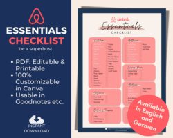Airbnb Essentials Checklist