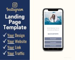 Instagram Landing Page Template