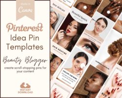 Pinterest Idea Pin Templates for Beauty and Make-Up