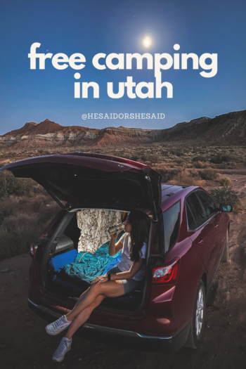 Free Camping Utah