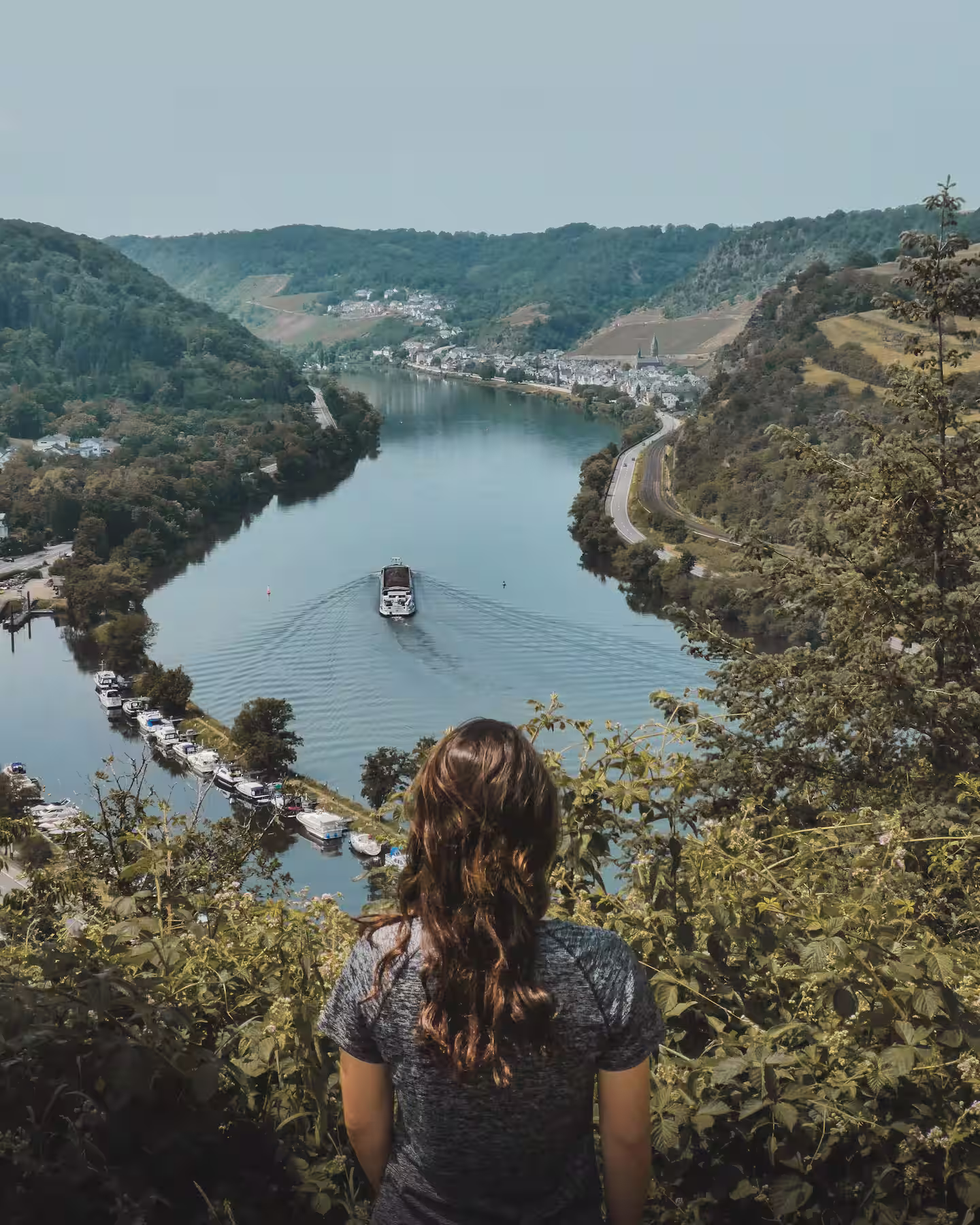 Hubertushohe-Brodenbach-by-Hesaidorshesaid Denise standing at the Hubertushöhe viewpoint in Brodenbach, Germany