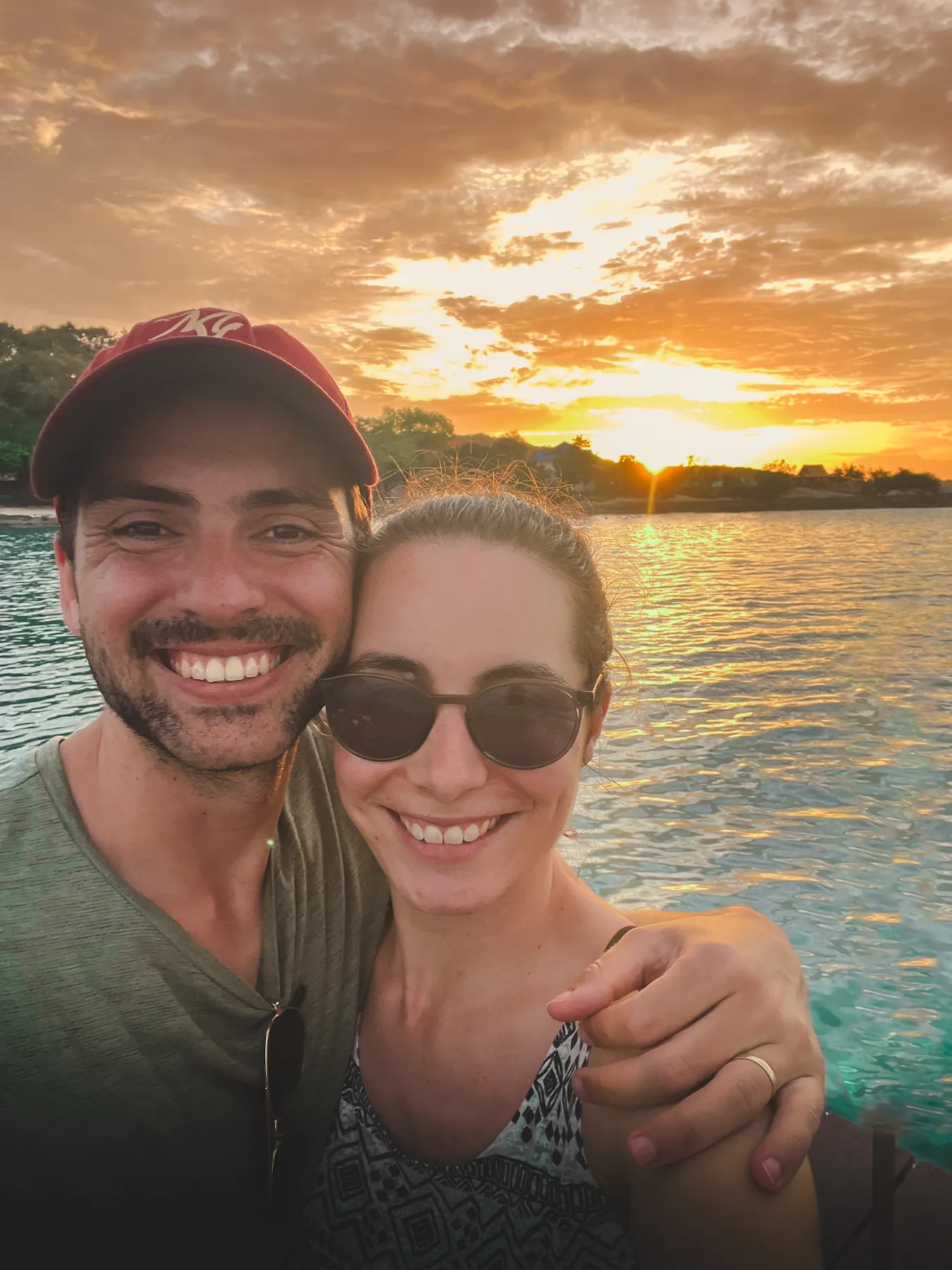 Couple selfie during sunset in Koh Samed