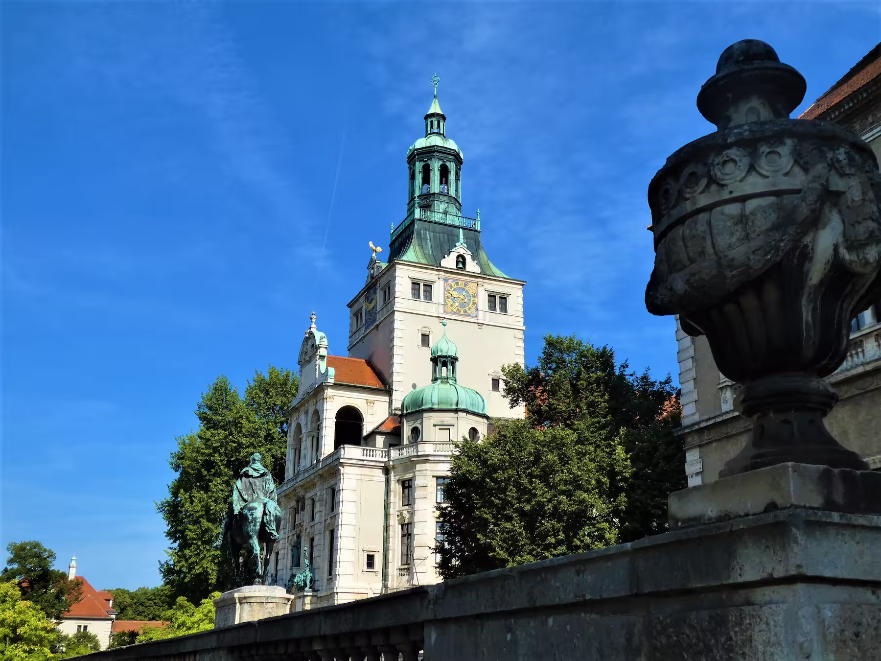 Architecture outside the city center in Munich