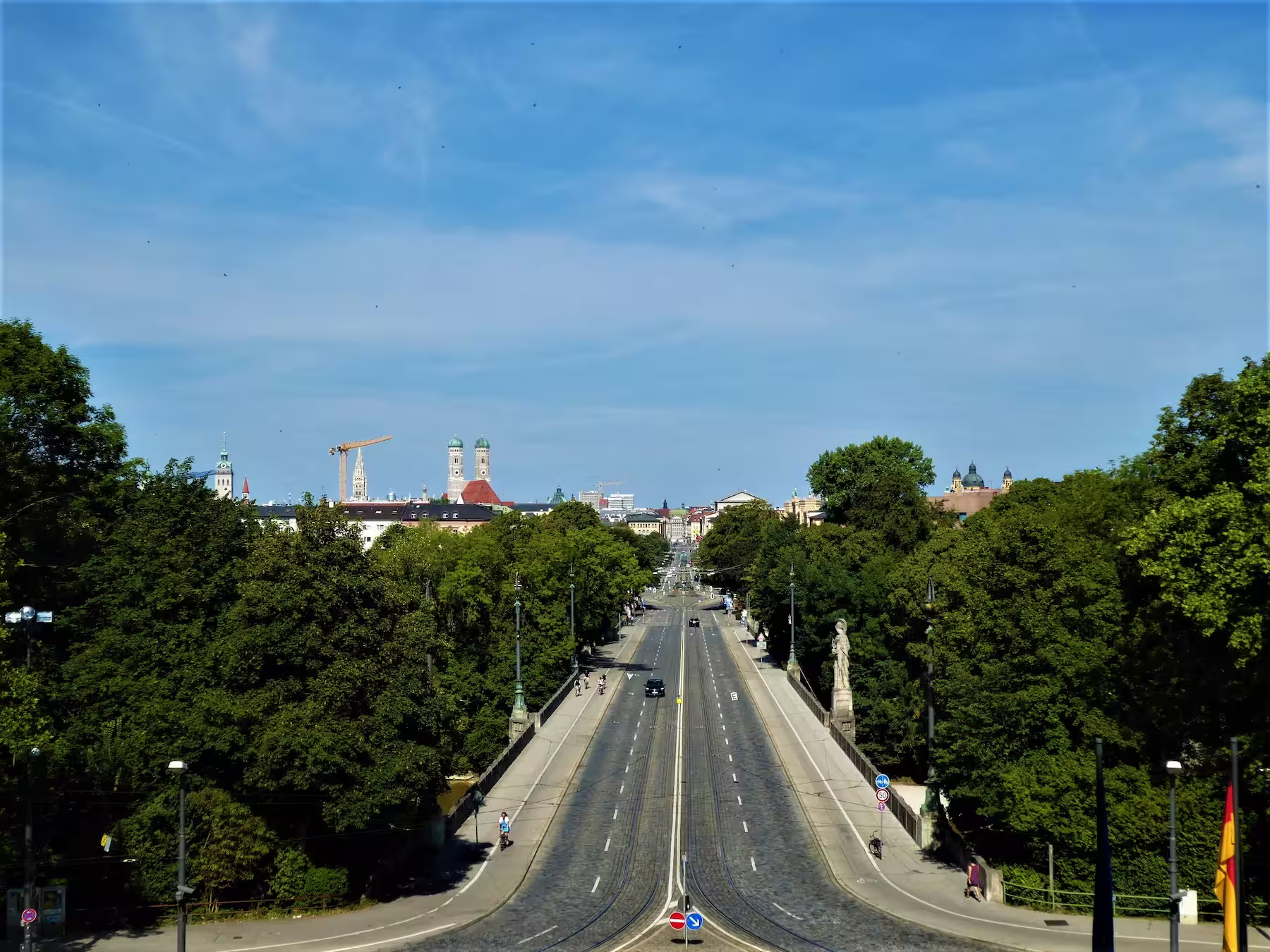View from the Maximilianeum in Munich